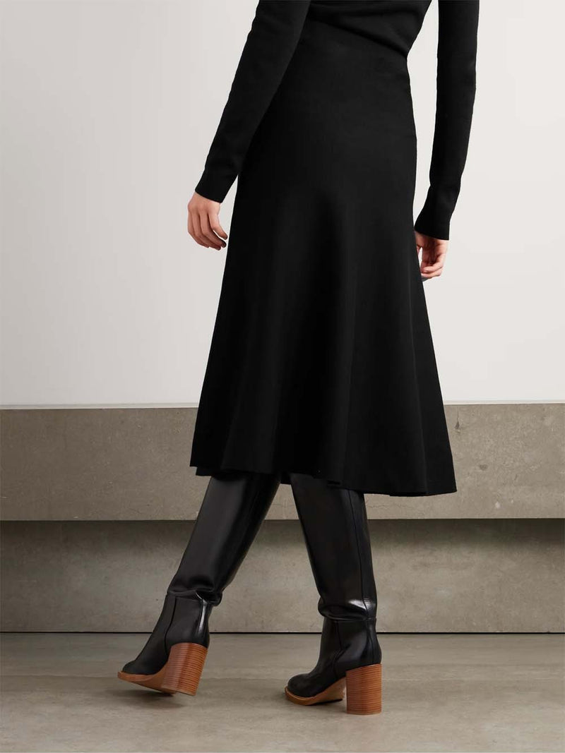 Freddie Wool, Cashmere and Silk-Blend Midi Skirt