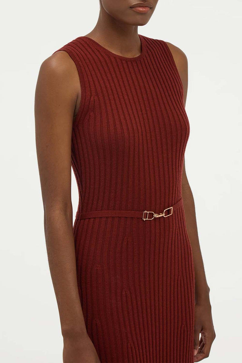 Meier Wool & Cashmere Knit Midi Dress