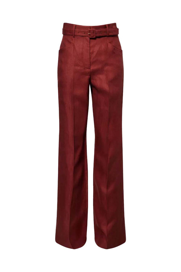Norman Wide-Leg Linen Trouser