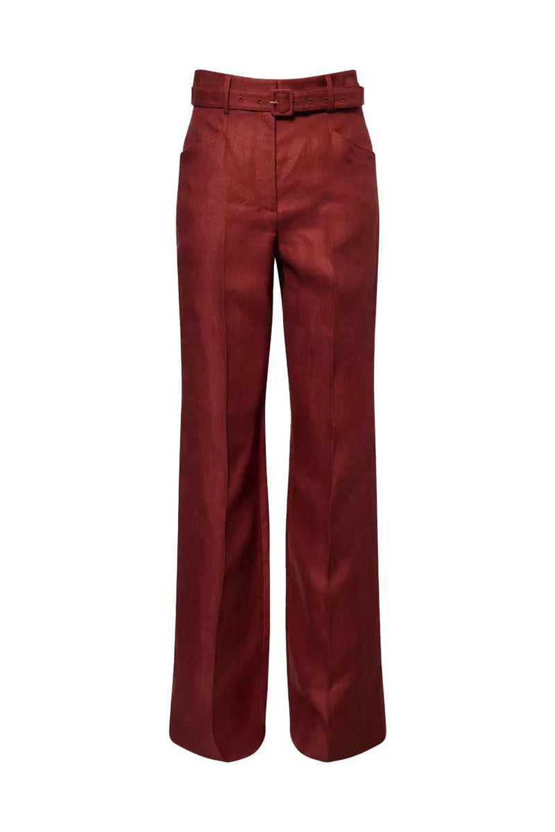 Norman Wide-Leg Linen Trouser