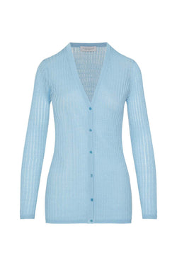 Emma Pointelle-Knit Cashmere and Silk-Blend Cardigan