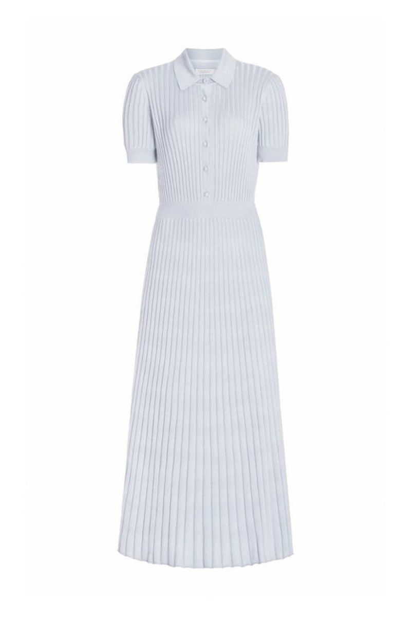 Amor Ribbed Silk & Cashmere-Blend Midi Dress