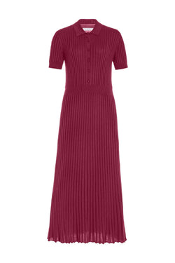 Amor Ribbed Silk & Cashmere-Blend Midi Dress