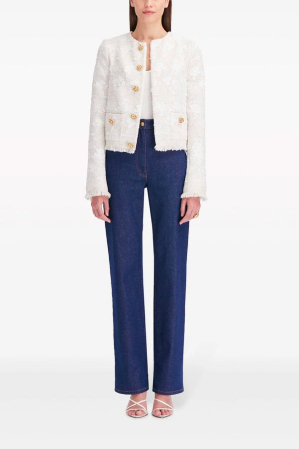 Gardenia Embroidered Tweed Jacket