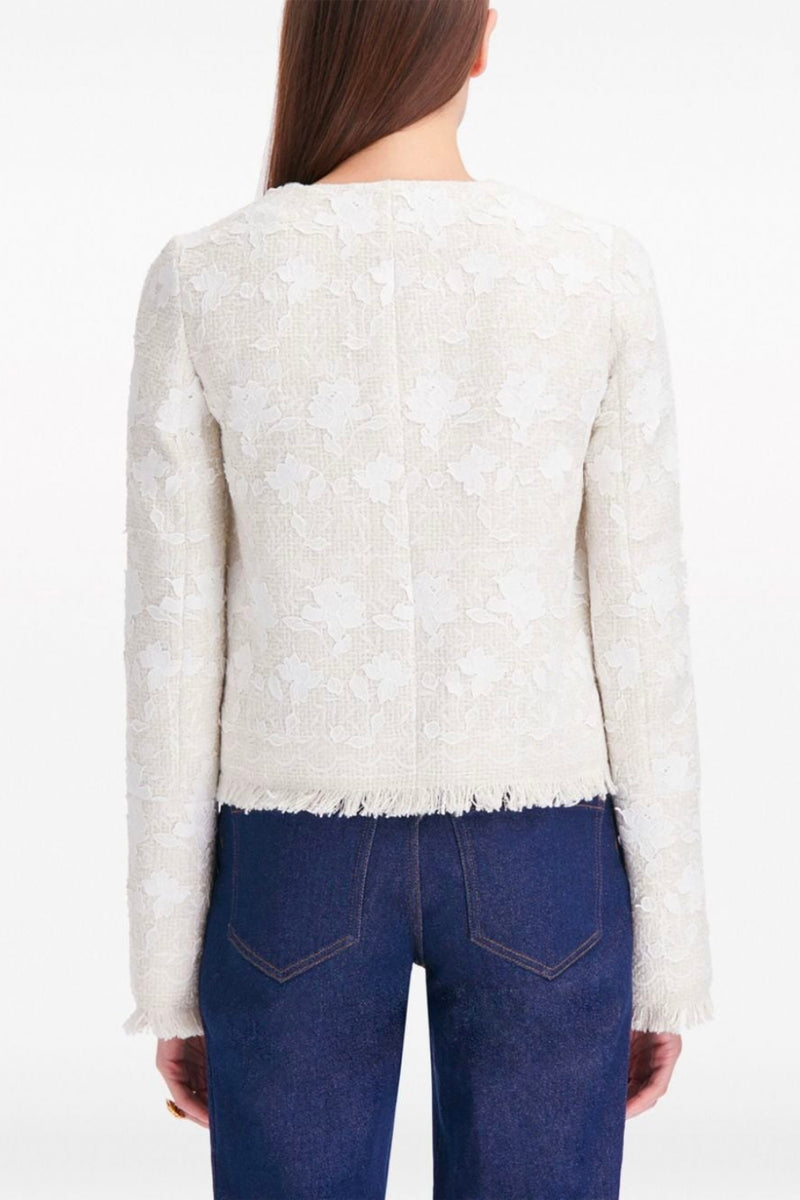 Gardenia Embroidered Tweed Jacket