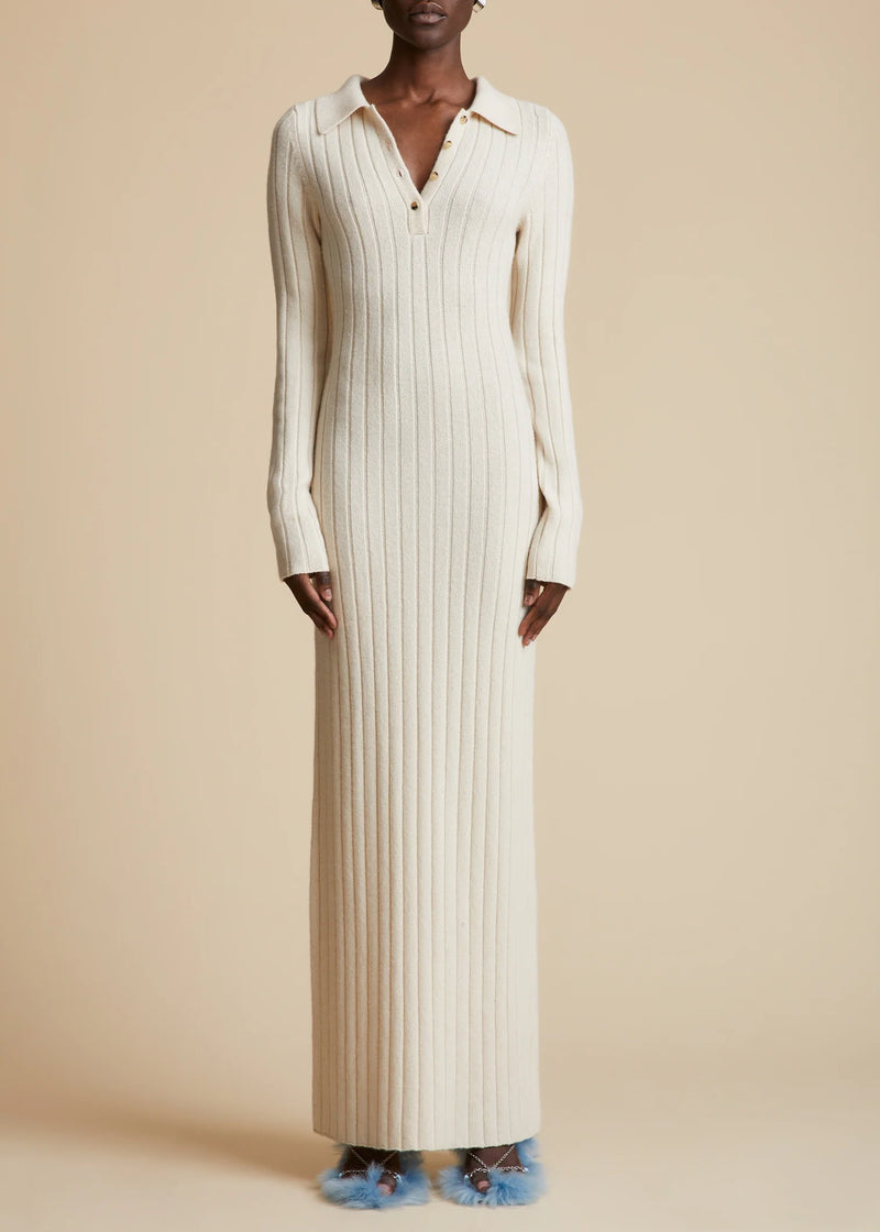 Hans Ribbed Cashmere Maxi Dress