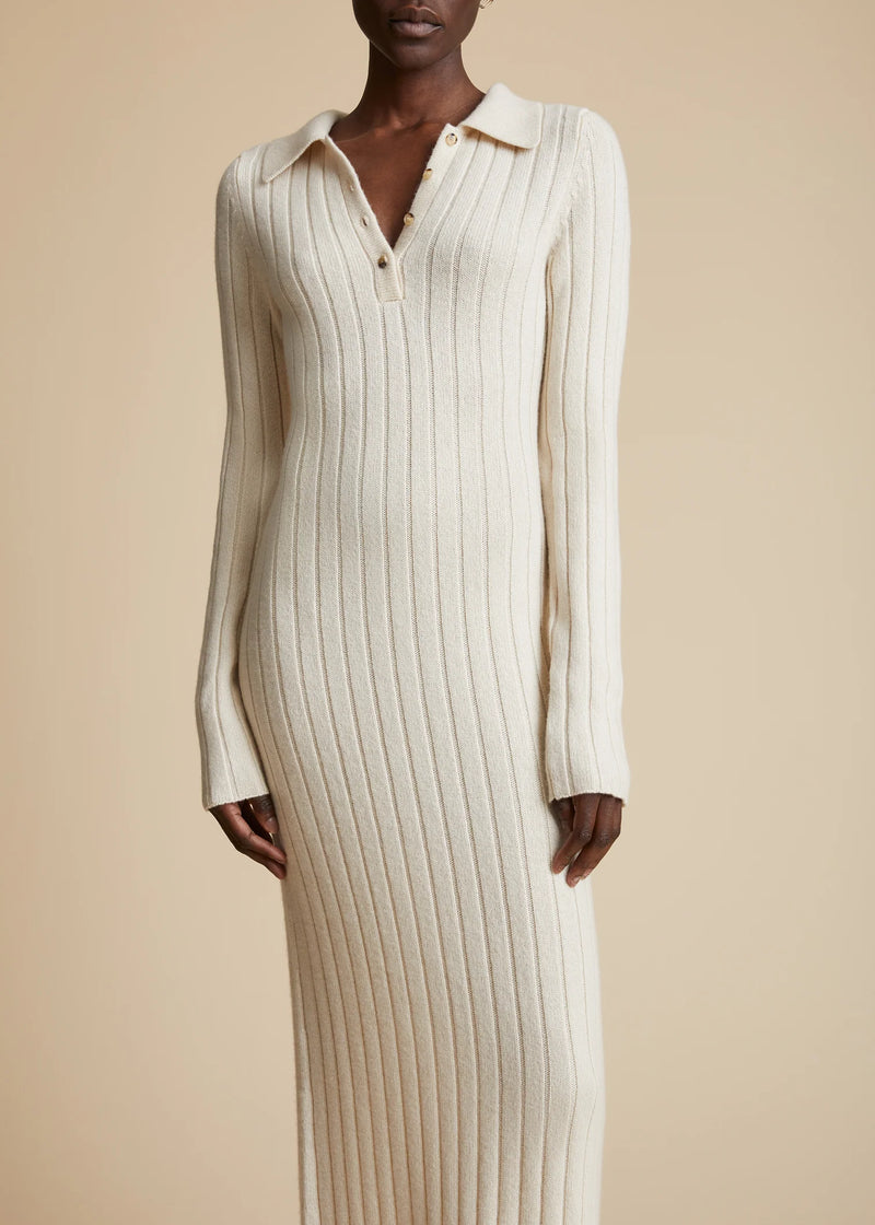 Hans Ribbed Cashmere Maxi Dress