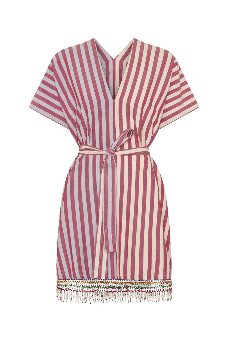 Hippolyte Oia Stripe Short Caftan