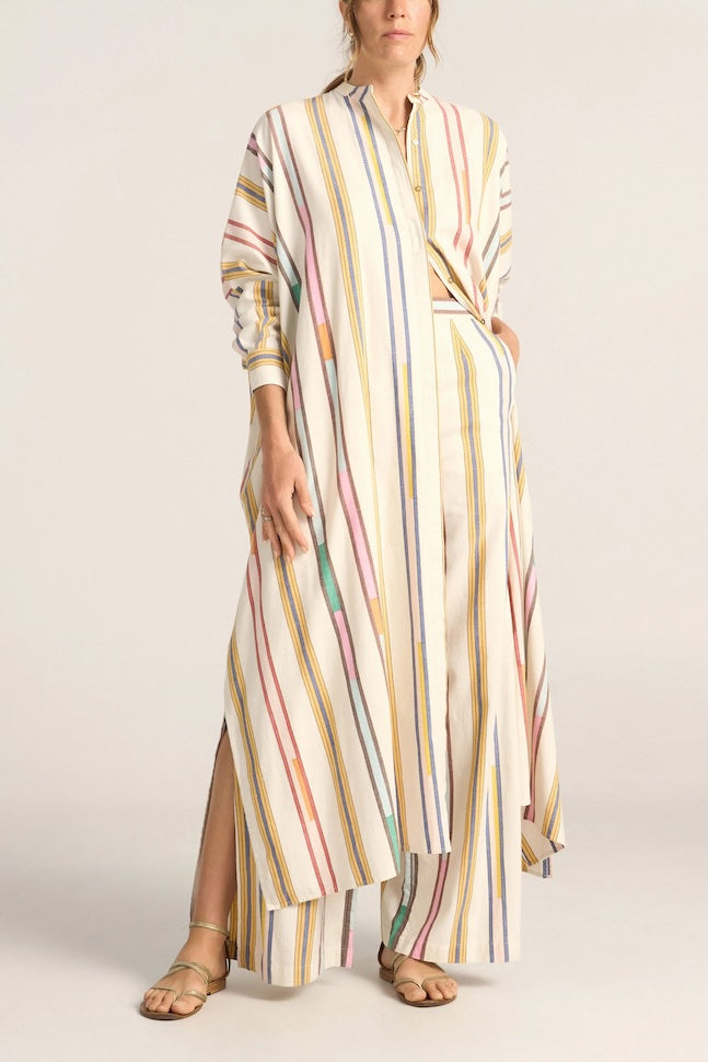 Pollux Broken Stripe Maxi Caftan