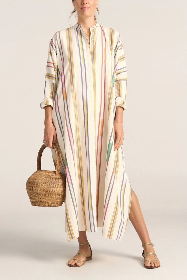 Pollux Broken Stripe Maxi Caftan
