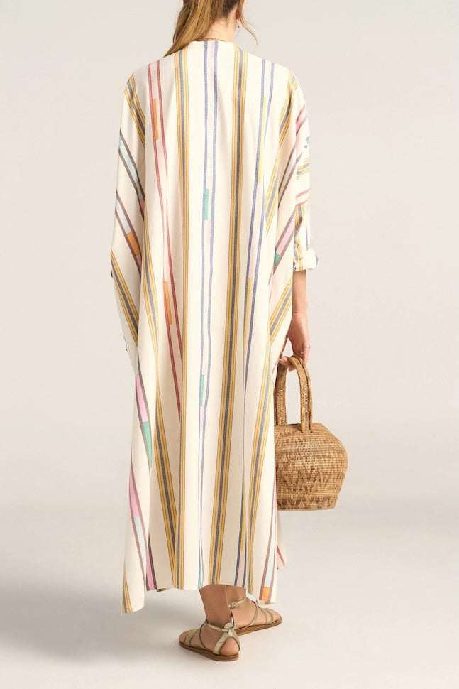 Pollux Broken Stripe Maxi Caftan