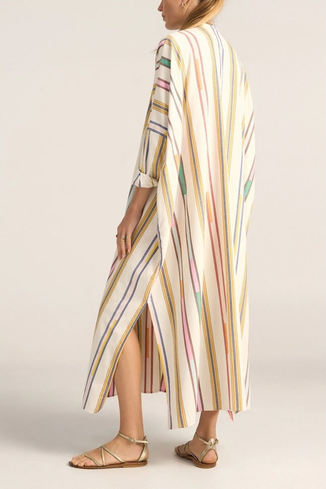 Pollux Broken Stripe Maxi Caftan