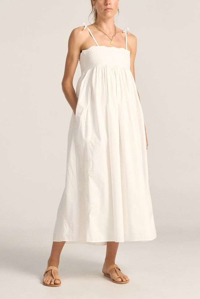 Philomela Wave Patchwork Poplin Dress