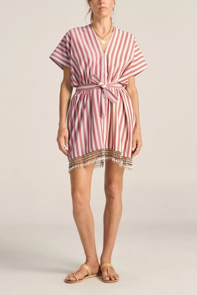 Hippolyte Oia Stripe Short Caftan