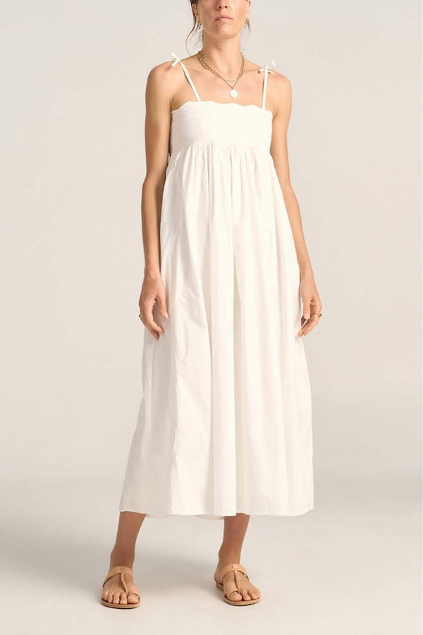 Philomela Wave Patchwork Poplin Dress