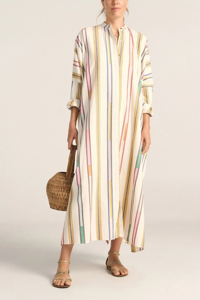 Pollux Broken Stripe Maxi Caftan