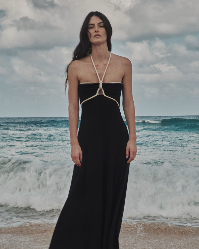 terry halter dress Gleymoon Cotton-terry Halter-neck Dress – Belinda International