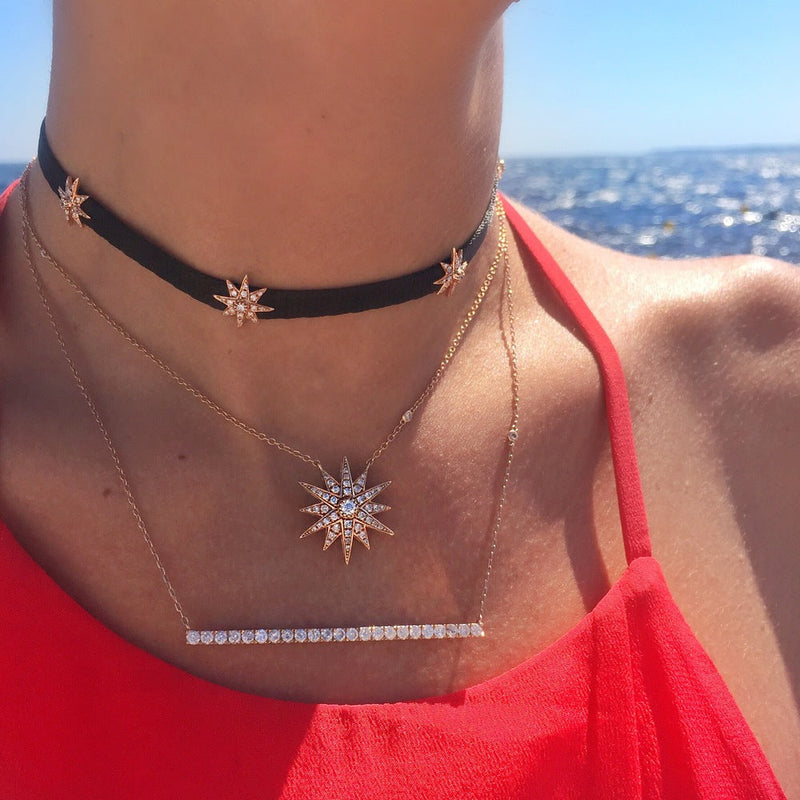 Diamond Starburst Necklace