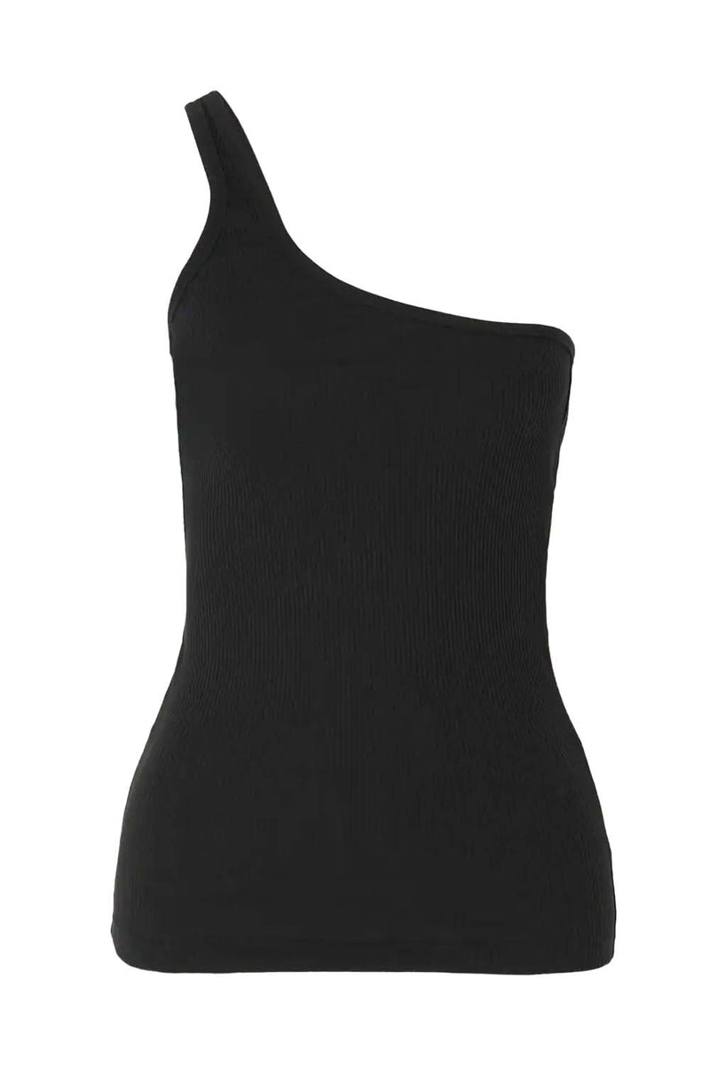 Tresia One-Shoulder Cotton Top