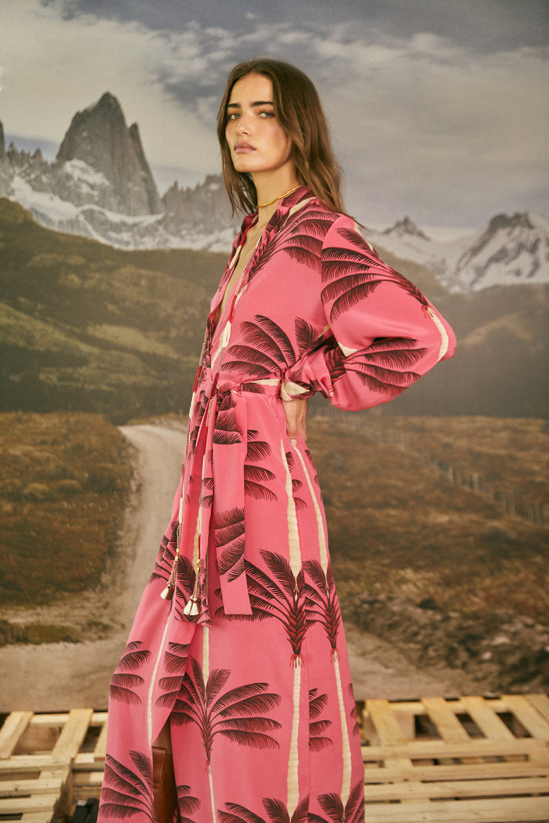 Untamed Tropics Wrap Dress