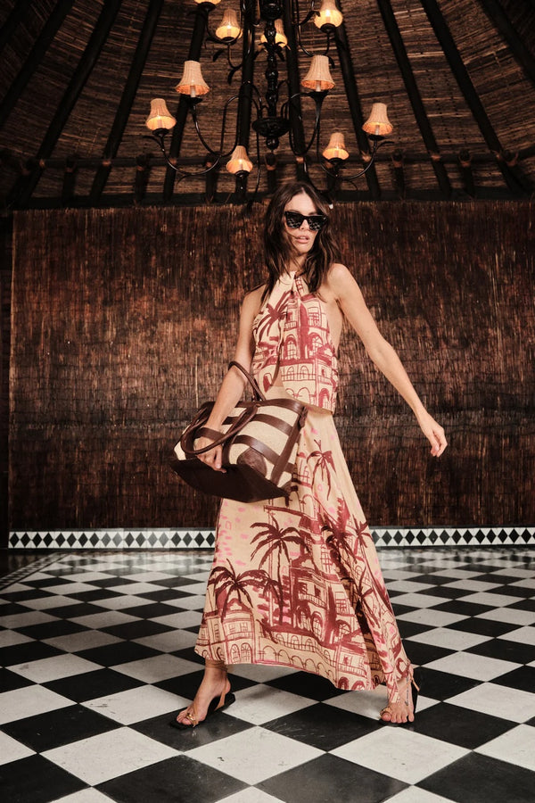 The Root Linen Halterneck Top