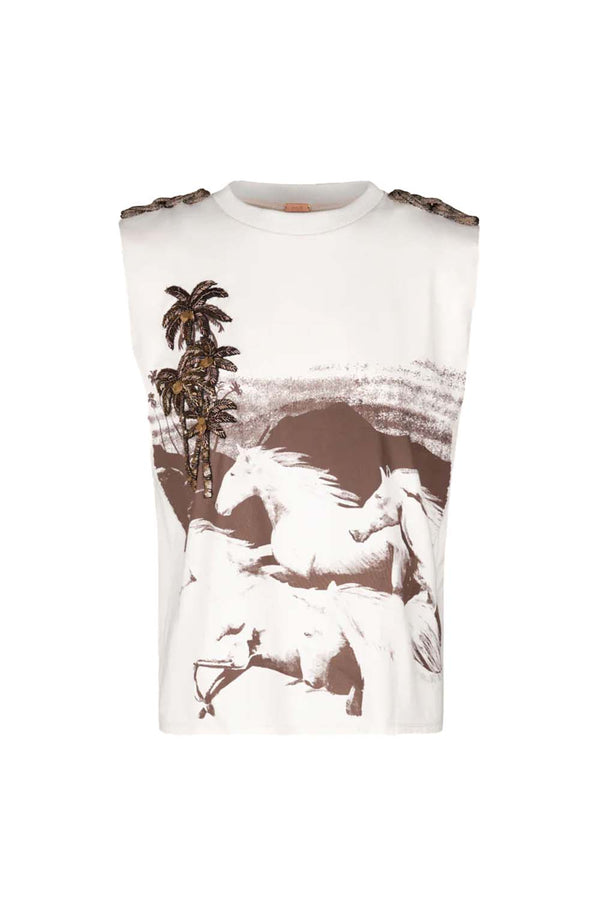 Brave Printed Top