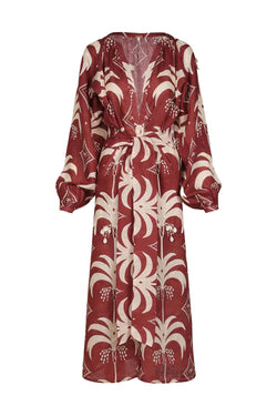 Weaving Waves Linen Tunic Dress