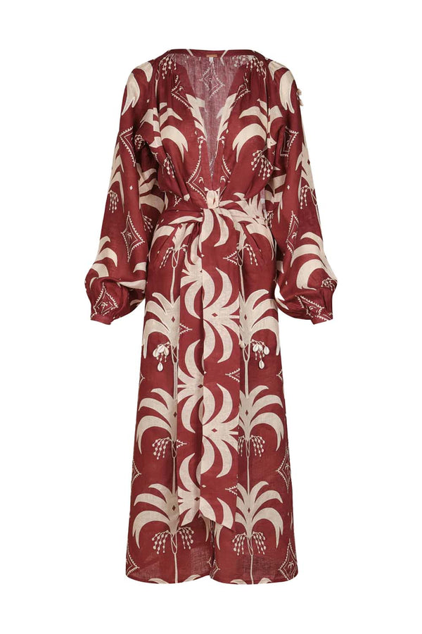 Weaving Waves Linen Tunic Dress