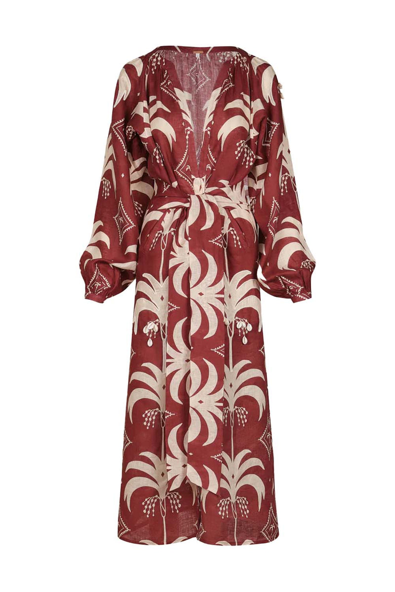 Weaving Waves Linen Tunic Dress
