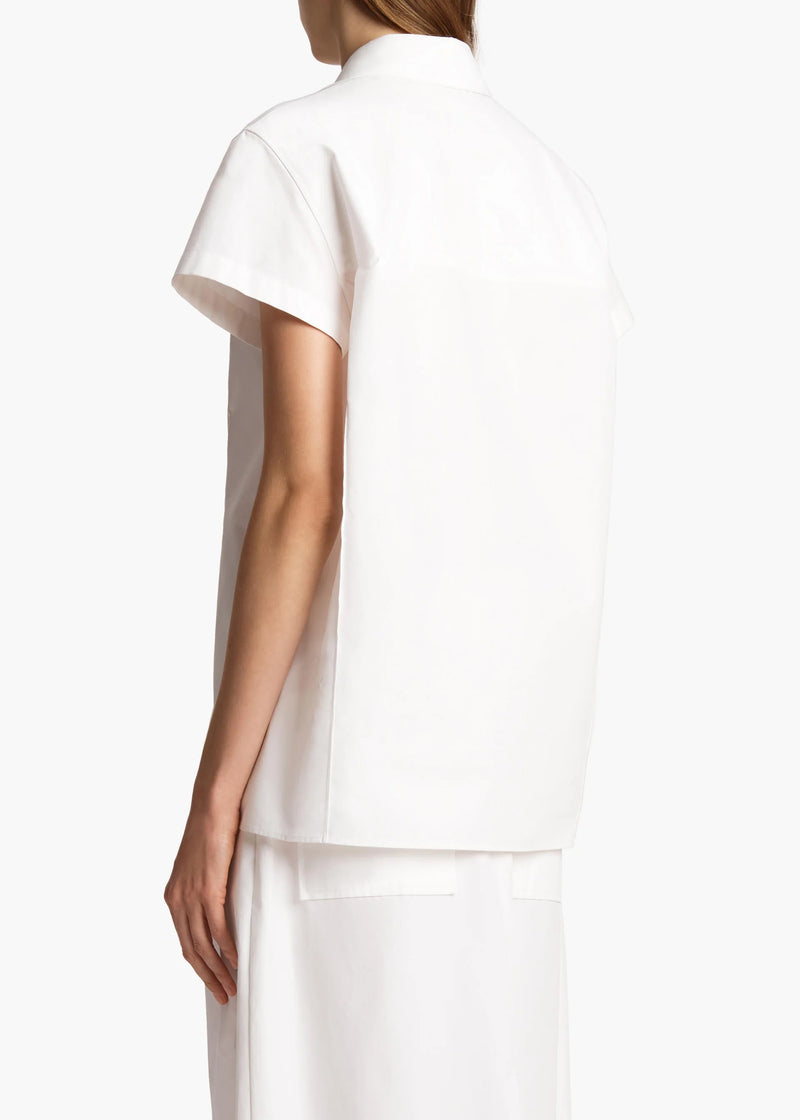 Keefe Cotton Poplin Short Sleeve Shirt