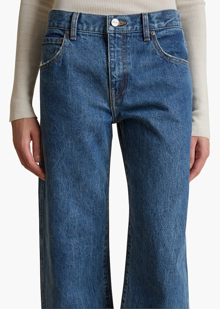 Kerrie Low-Rise Straight-Leg Jeans
