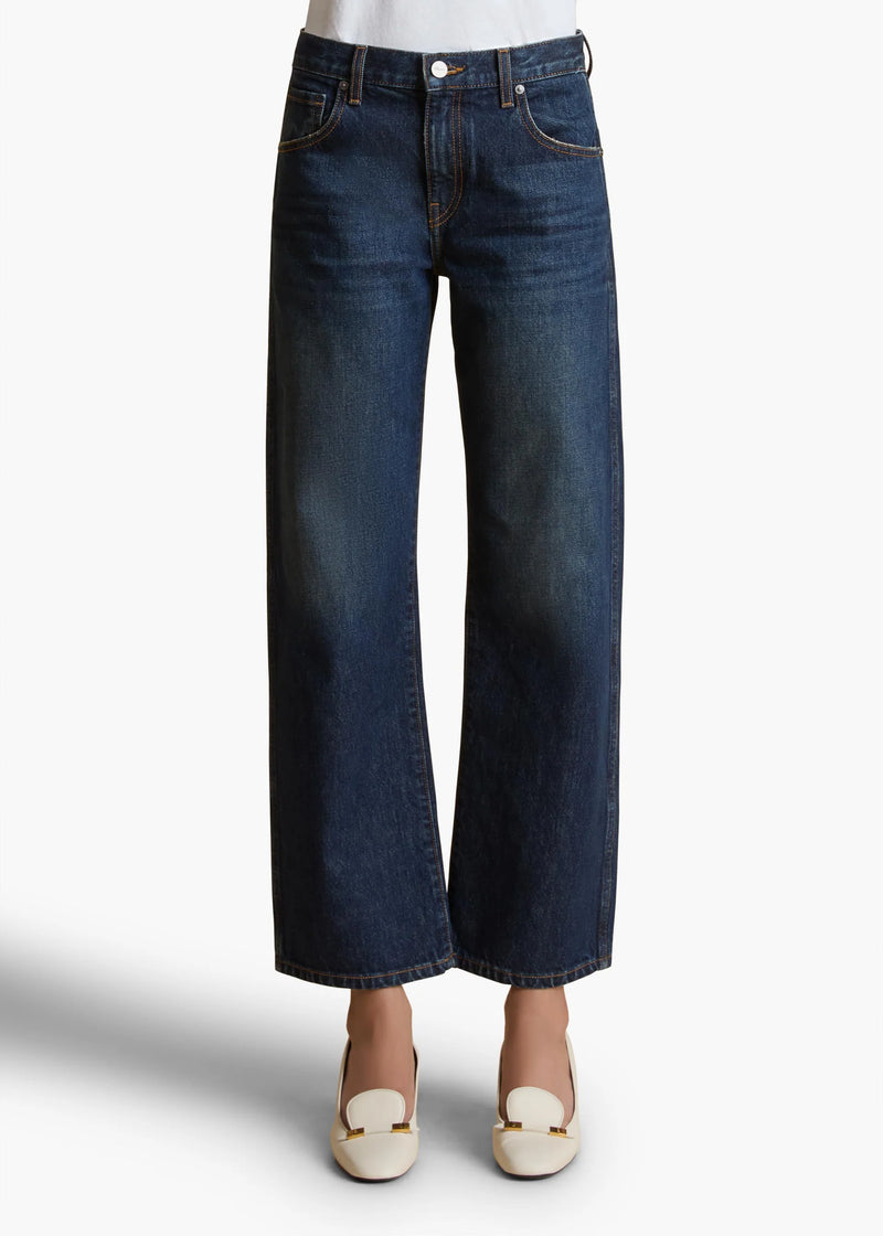 Kerrie Mid-rise Wide-leg Jeans
