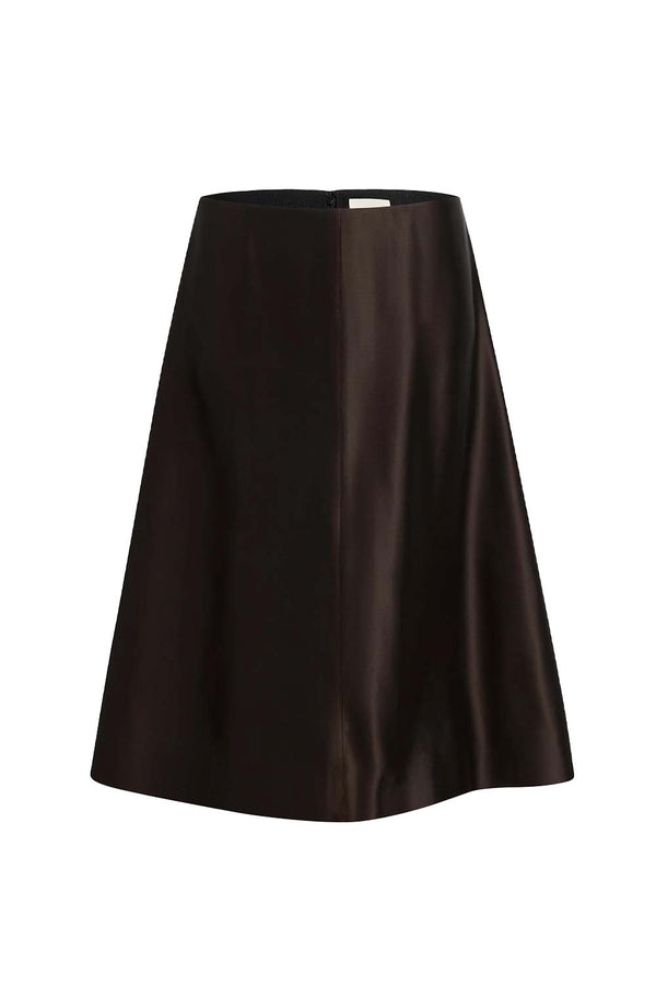 Nania Silk-blend Midi Skirt