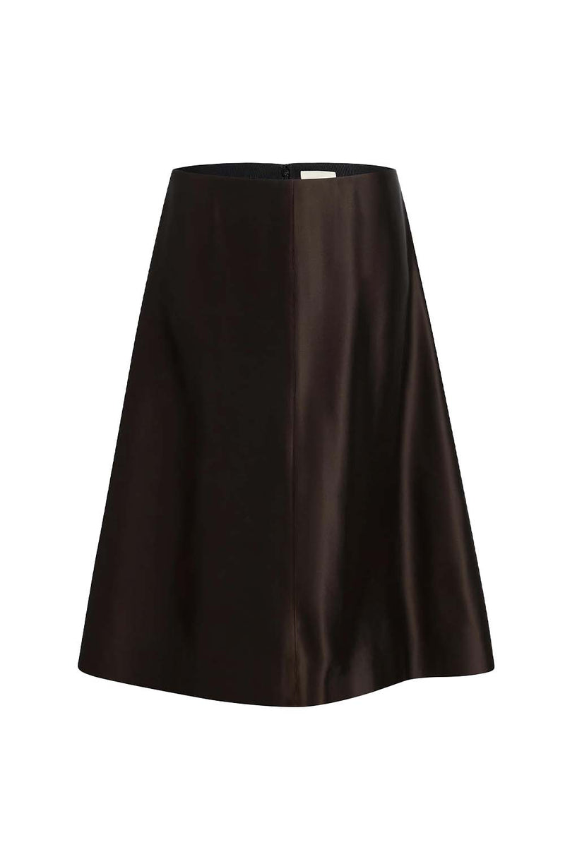 Nania Silk-blend Midi Skirt