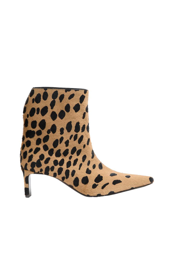 Ona Calf-hair Leather Ankle Boots