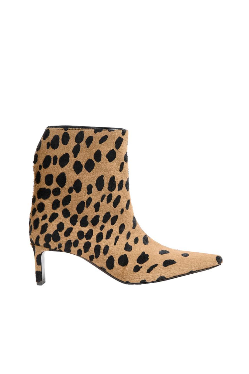 Ona Calf-hair Leather Ankle Boots