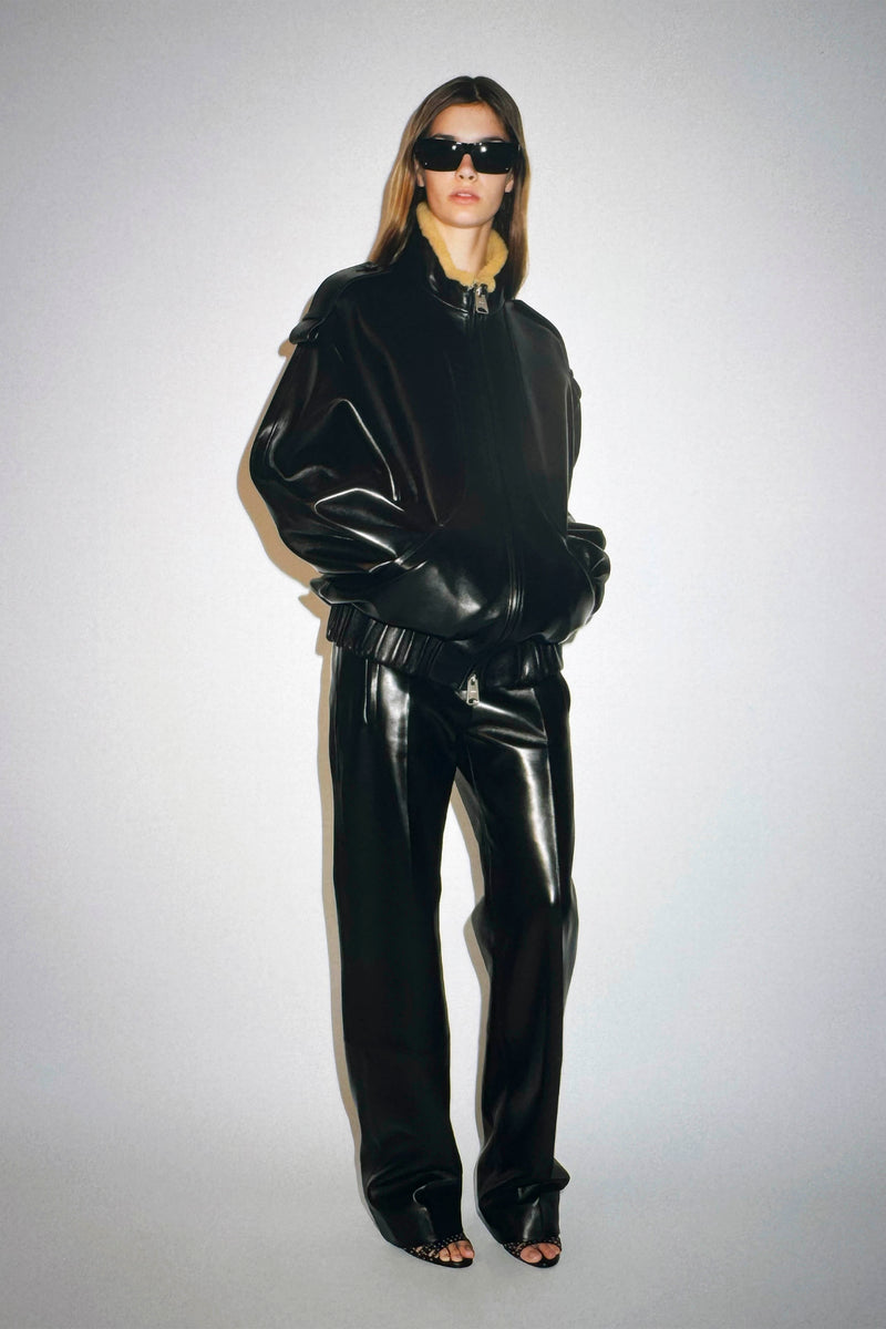 Sigi Relaxed Plongé Leather Jacket