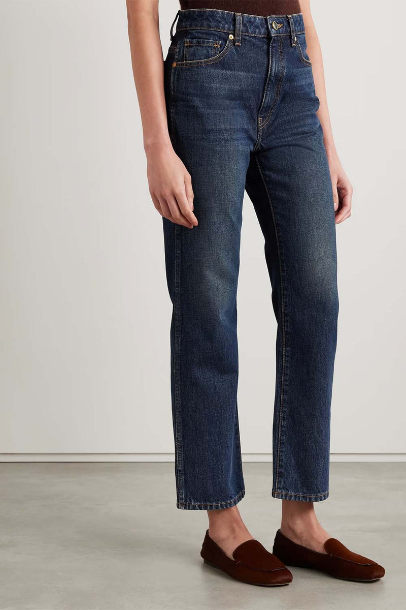 Abigail High-Rise Straight-Leg Jeans