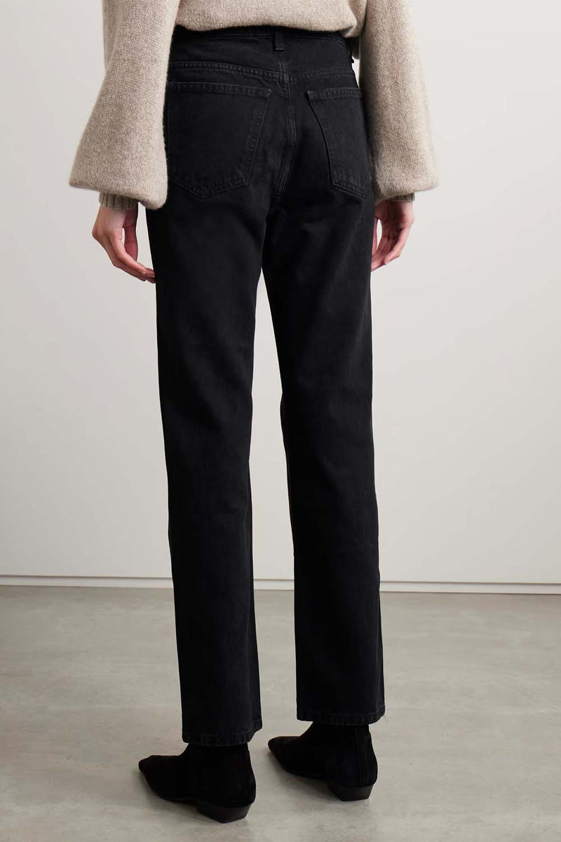 Abigail Cropped High-Rise Straight-Leg Jeans