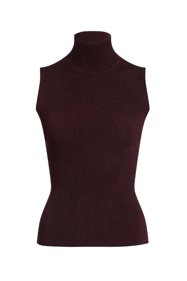 Benita Sleeveless Turtleneck Top
