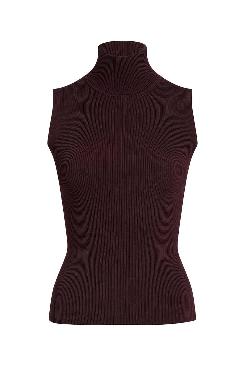 Benita Sleeveless Turtleneck Top