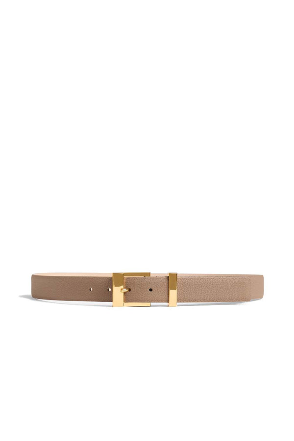 Grained Leather Manhattan Belt