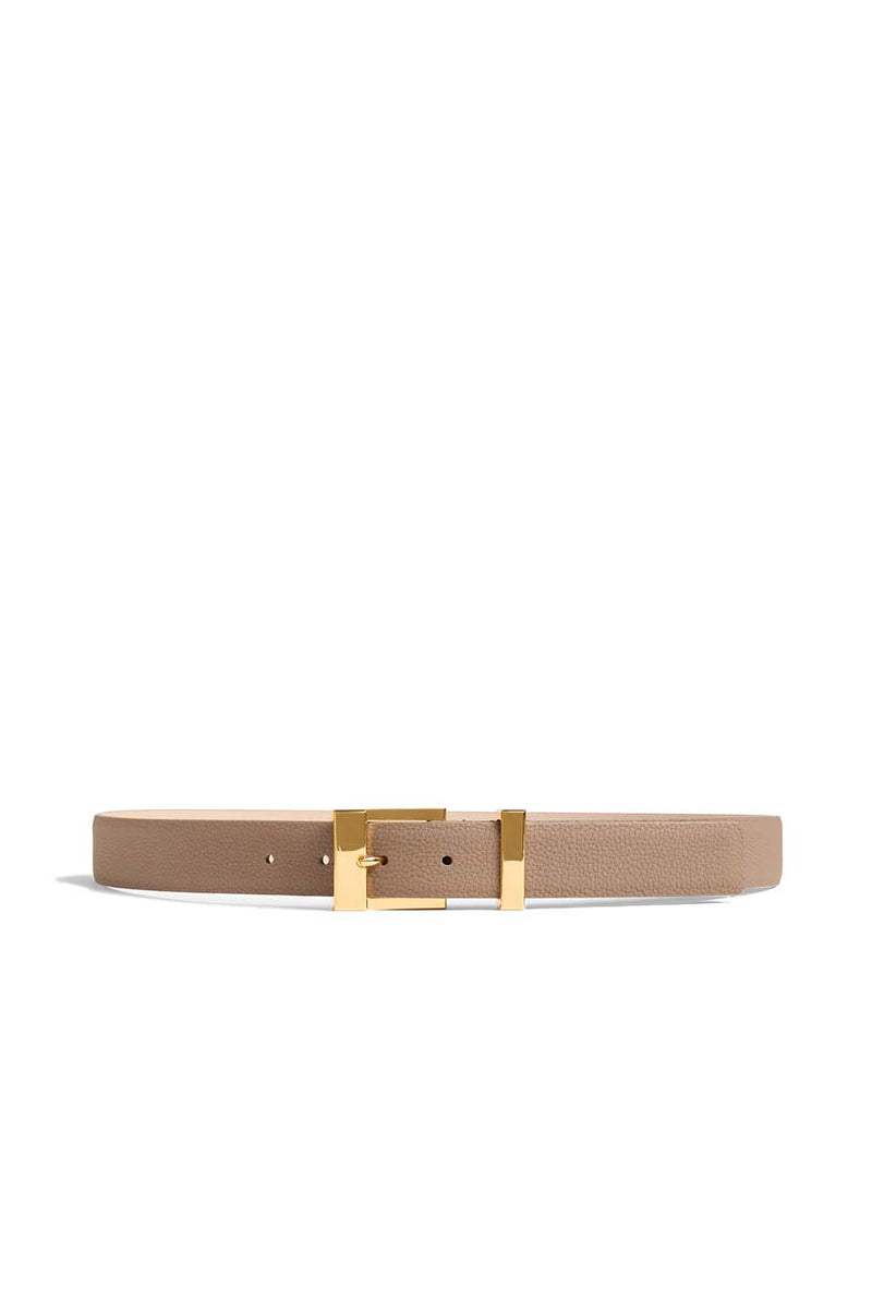 Grained Leather Manhattan Belt