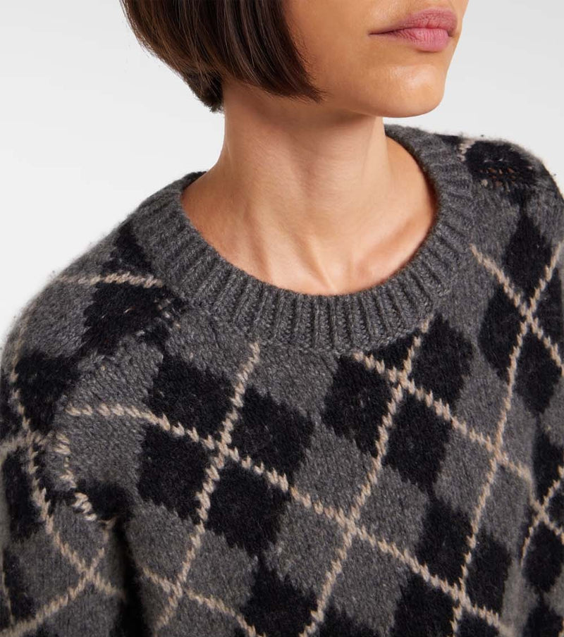 Pratt Argyle Cashmere Sweater