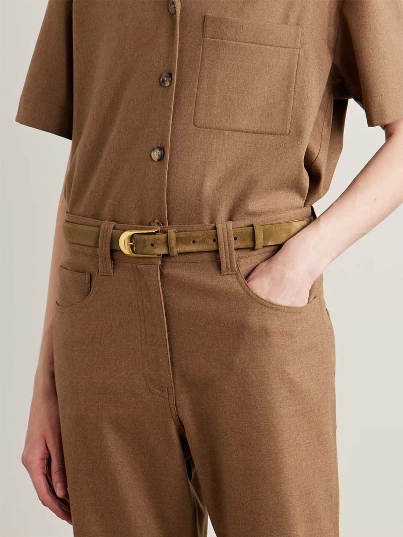 Suede Dome Belt