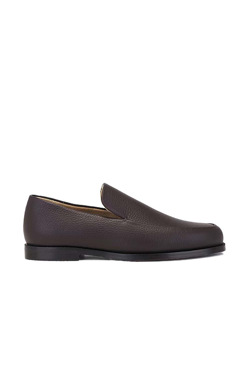 Alessio Textured-Leather Loafers