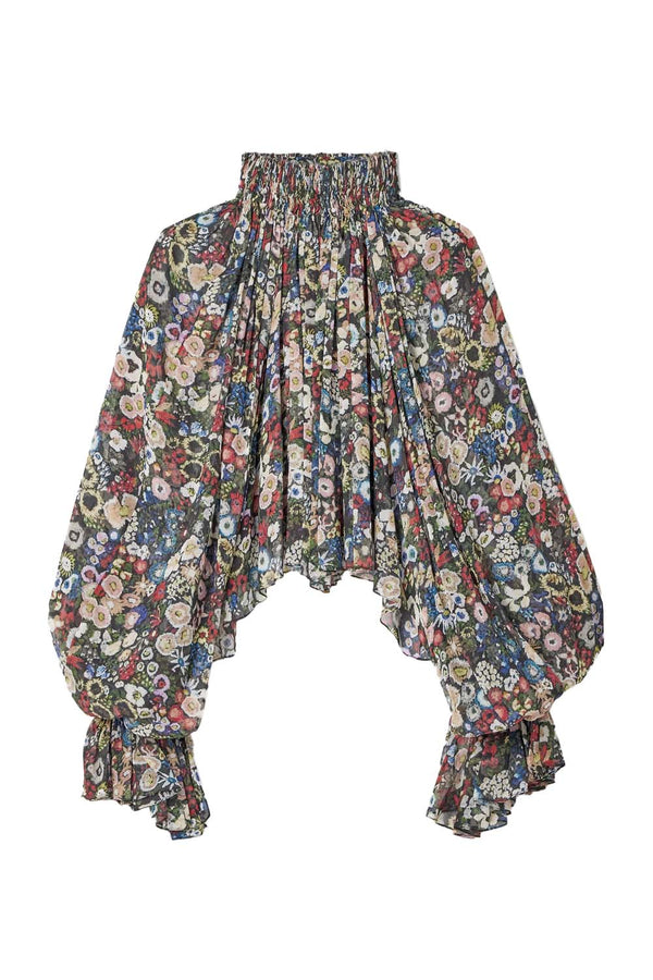 Durer Printed Silk-chiffon Blouse