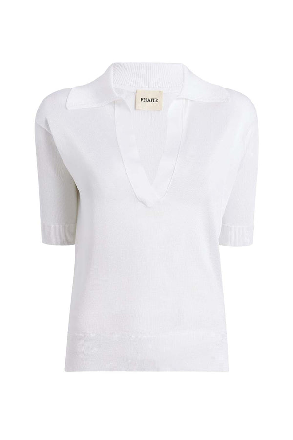 Julita Cropped Polo Top