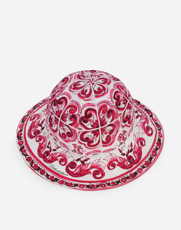 Majolica Print Poplin Hat