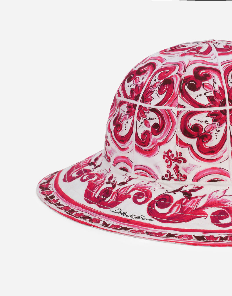 Majolica Print Poplin Hat